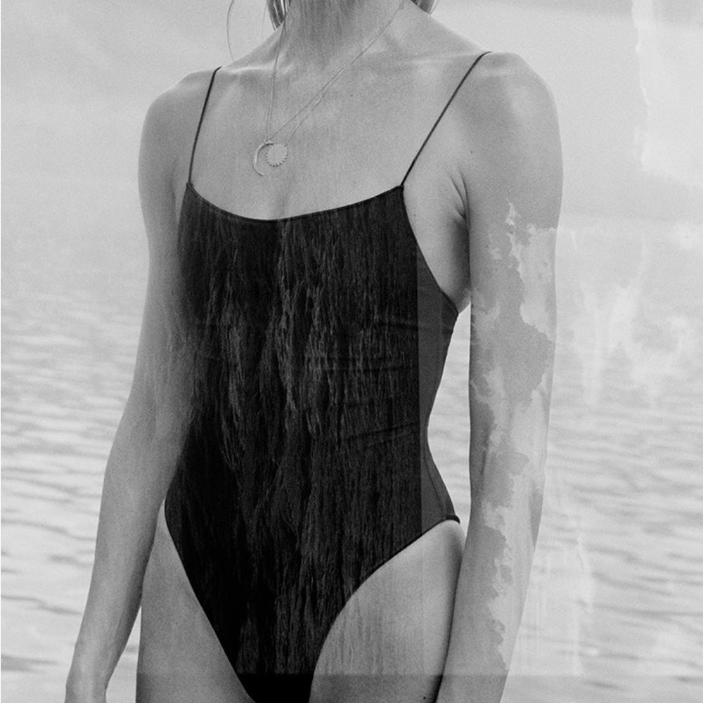 Tropic Of C The Sculpting C Black Compression One Piece Swimsuit